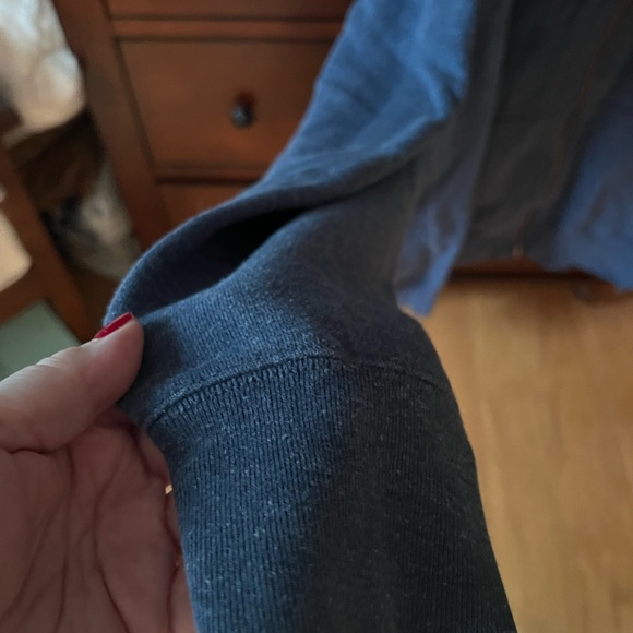 Men’s Polo Zip Sweatshirt- heavyweight - Picture 3 of 3